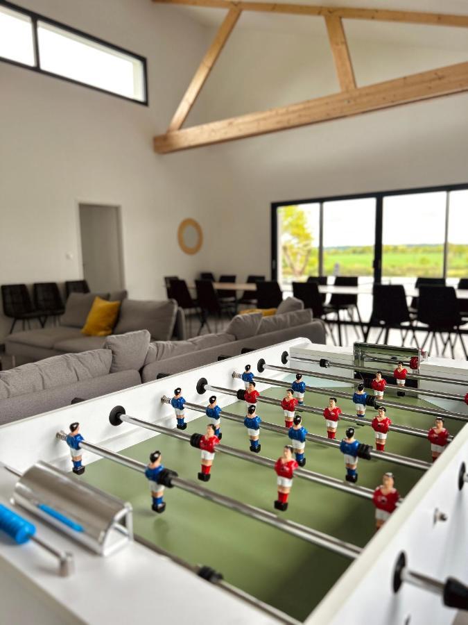 Villa De Groupe Avec Piscine, Jacuzzi Et Vue Nature Pierric Extérieur photo